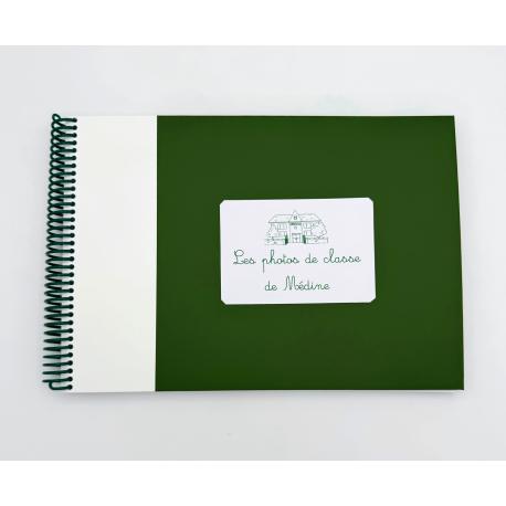 Album Photos de classe personnalisé Vert et Blanc