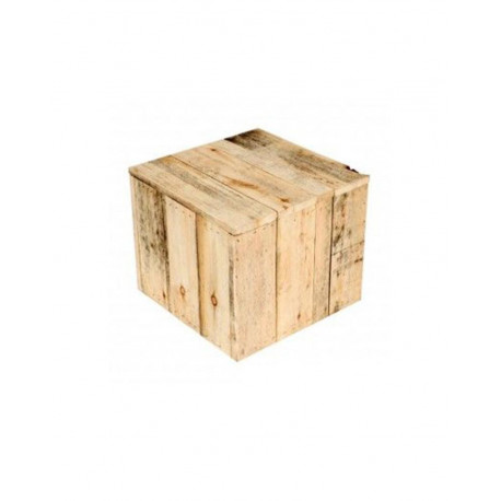 Location : Mobilier "Champêtre" bois - Pouf