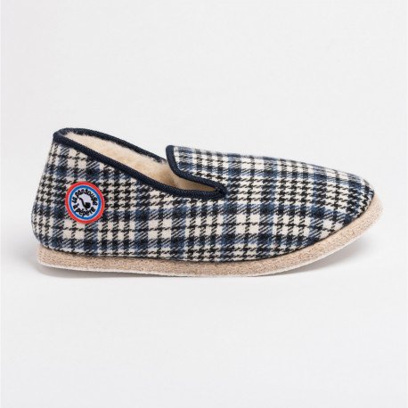 CHARENTAISES de LA PANTOUFLE À PÉPÈRE motif VINTAGE bleu