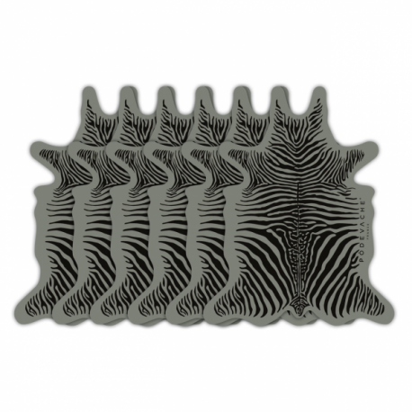 6 DESSOUS DE VERRE de la marque PÔDEVACHE motif gris & noir