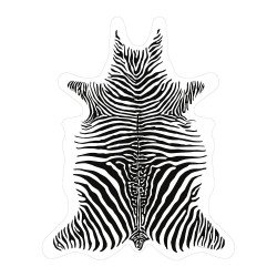 SET DE TABLE PÔDEVACHE zèbre blanc & noir