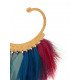 Boucles d'oreilles GAS Bijoux à plumes modèle BUZIOS pièce unique