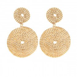 Boucles d'oreilles GAS Bijoux modèle ONDE Gourmette OR
