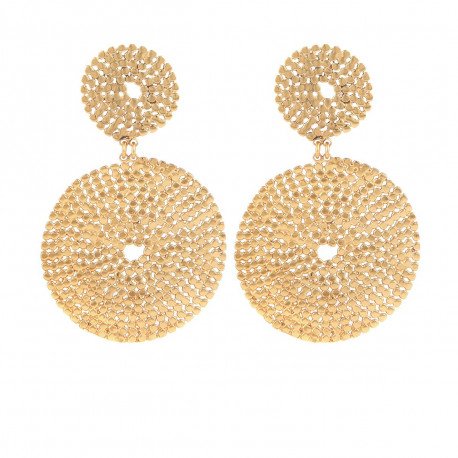 Boucles d'oreilles GAS Bijoux modèle ONDE Gourmette OR