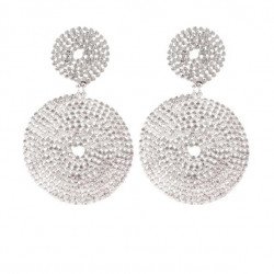 Boucles d'oreilles GAS Bijoux modèle ONDE Gourmette ARGENT