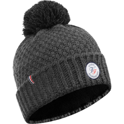 BONNET Le Vent à La Française GRIS pompon GRIS