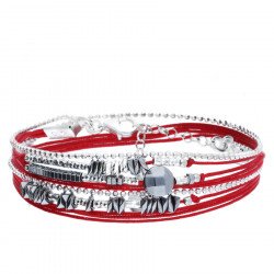 Bracelet DORIANE 2 tours avec pierre hématite