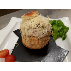 émincé de chapon en croûte
