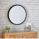 MIROIR NOIR ROND 100cm