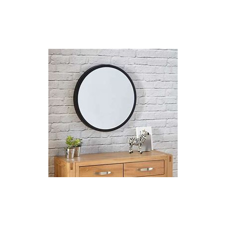 MIROIR NOIR ROND 100cm