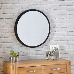 MIROIR NOIR ROND 30cm