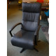 Fauteuil relax design Hukla ES19051 manuel en cuir credo gris